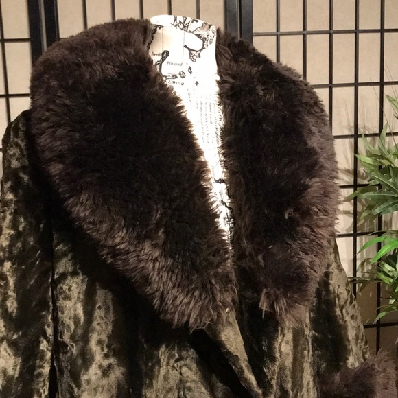 ✈️Penny Lane Vintage Fur Teddy fuzzy shearling Phoebe winter collar fluffy rare - Picture 3 of 14